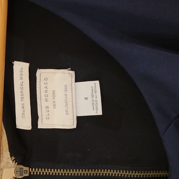 Club Monaco dress, size 4, navy blue - Picture 3 of 7